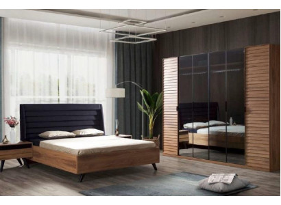 Telaio letto marrone scuro doppio letto Camera da letto Mobili Letto designatore.