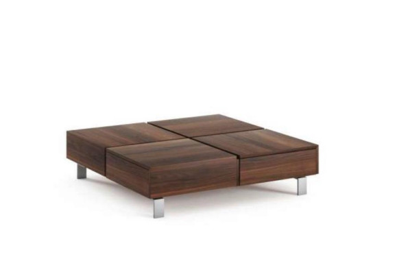 Soggiorno Tavolino da caffè in noce di lusso design naturale Nuovo arredamento