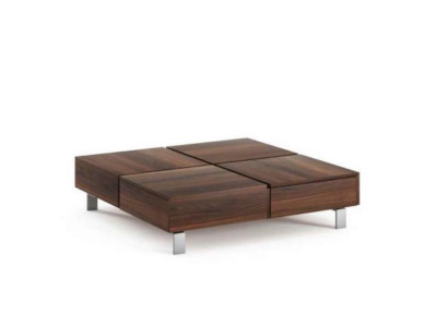 Soggiorno Tavolino da caffè in noce di lusso design naturale Nuovo arredamento