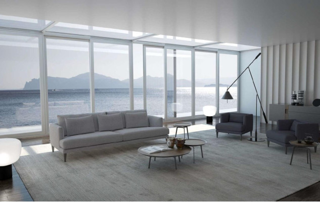 Grigio poltrona singola di lusso design poltrona poltrona moderna
