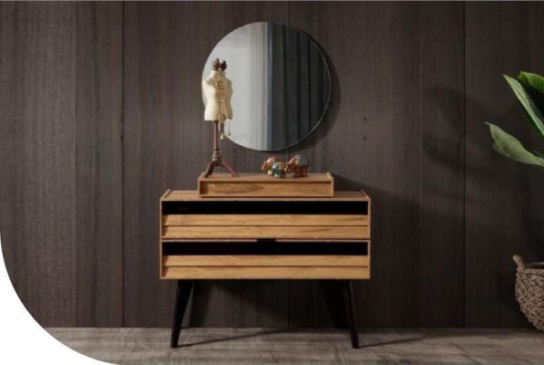 Designer Comò di lusso in vero legno marrone, moderno e nuovo