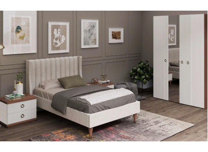 Comodino bianco con cassetti Mobili in legno Mobili da camera da letto di lusso moderni