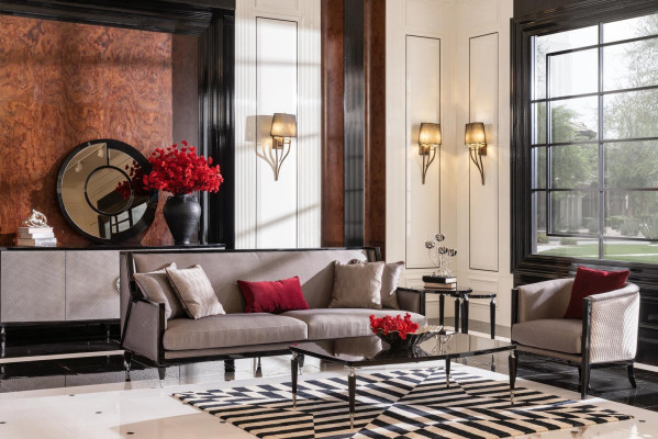 Set completo divano a tre posti poltrona tavolino da caffè 3 pezzi grigio.