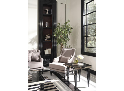 Due poltrone con tavolino da salotto, poltrona con poggiatesta grigio moderno - 2 pezzi