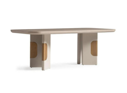 Tavolo da pranzo moderno in legno per angolo pranzo beige design della sala da pranzo