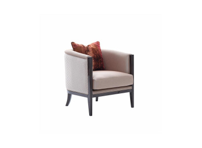 Poltrona poltrona orecchie tessuto grigio poltrona da cocktail poltrona relax design