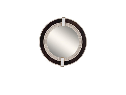 Specchio Specchio da parete Specchio decorativo Specchio d'ingresso Moderno Nero Rotondo