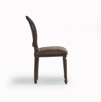 Designer di lusso Sedia da pranzo classica Sedie Sedile Imbottito Legno