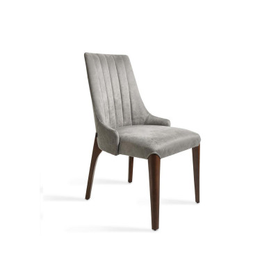 Grigia sedia sala da pranzo design moderno seduta imbottita arredamento di lusso nuovo
