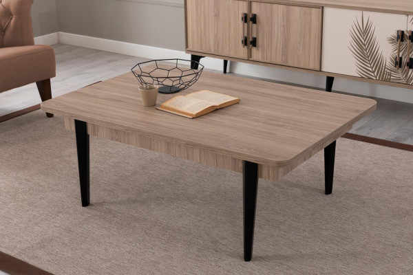 Moderno set da soggiorno con mobile TV Tavolino da caffè di lusso Mobili in legno