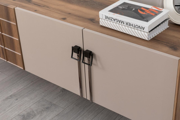 Set designer per il soggiorno Tavolino di lusso Mobile TV moderno 3 pezzi Nuovo
