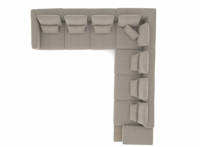 Salotto di lusso Arredamento Divano ad angolo a L Mobili imbottiti Divano Sofa