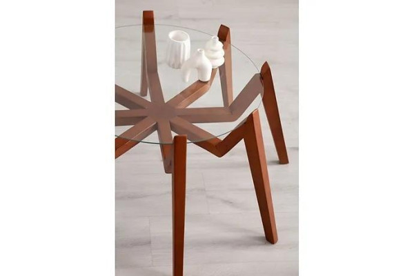 Tavolino da salotto in stile moderno con mobili per soggiorno di alta qualità in vetro e legno. Tavolino da salotto in stile moderno con mobili per soggiorno di alta qualità in vetro e legno.