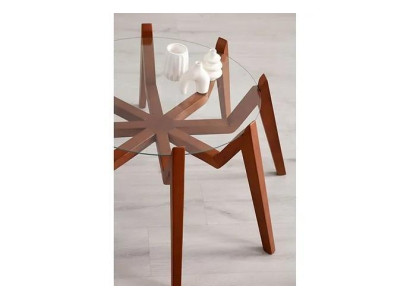 Tavolino da salotto in stile moderno con mobili per soggiorno di alta qualità in vetro e legno. Tavolino da salotto in stile moderno con mobili per soggiorno di alta qualità in vetro e legno.