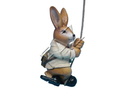 Design Coniglio Statuetta Giardino Statua Scultura Figure Sculture Decorazione Statue