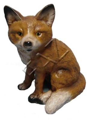 Design Volpe Statua da giardino Scultura Figure Sculture Decorazione Decorazione Nuovo