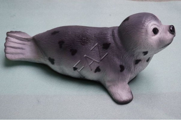 Foca statua da giardino scultura figure sculture decorazione mare animale.