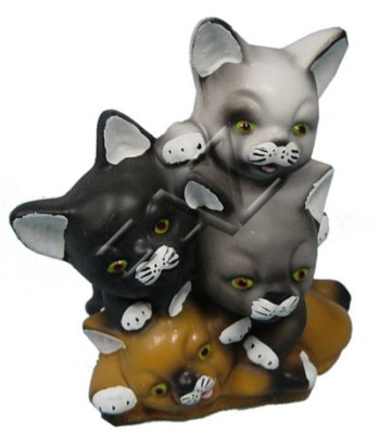 Design gatto cifra giardino statua scultura figure sculture decorazione Nuovo