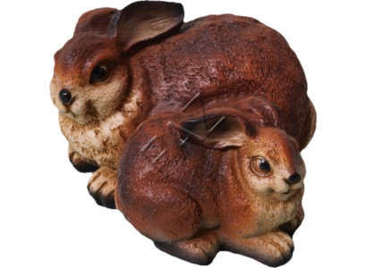 Design coniglio statua da giardino scultura figure sculture decorazione Nuovo c592