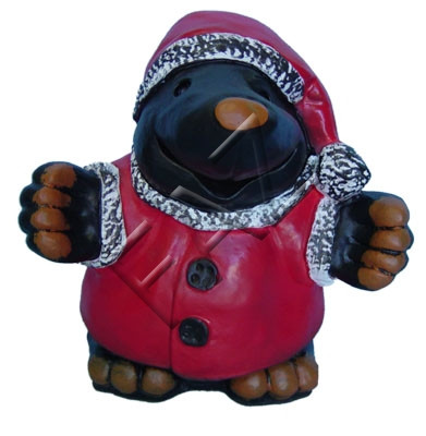 Design figura di San Nicola dei topi talpa nel giardino statua scultura figure sculture Claus.