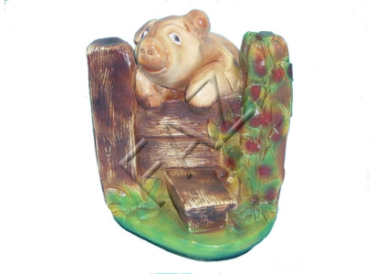 Statua di maiale design da giardino scultura figure figure sculture decorazione c79