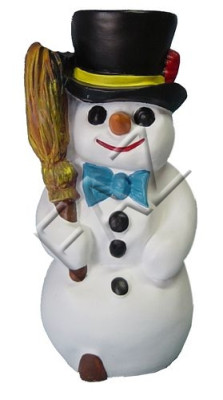 Grande statua di pupazzo di neve da giardino statue sculture figure sculture decorazioni natalizie