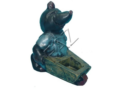 Statua di talpa figure statue scultura da giardino decorazione ornamento vasi nuovo