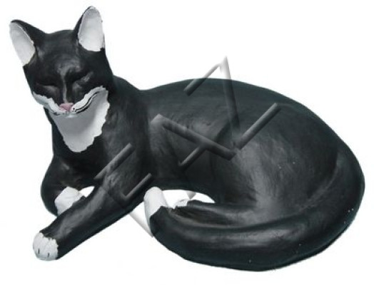 Design Gatto Figura Giardino Statua Scultura Figure Sculture Decorazione C345 Nuovo