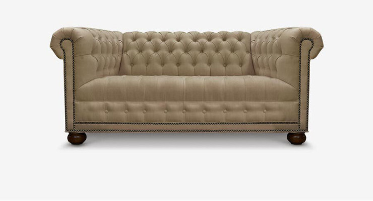 Divano Chesterfield Divano Imbottito XXL Grande Set Tessile 4+2 Divani di Design