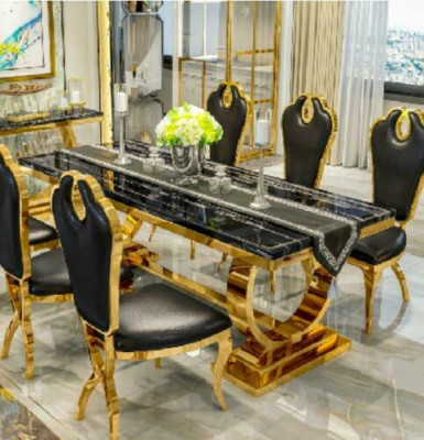 Tavolo da pranzo in acciaio inox cucina moderna design tavolo metallico