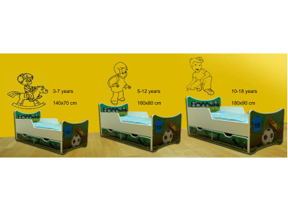 Letto per bambini Letto per ragazzi Letto Letti con cassetto Motivi 140x70 - 160x90 - 180x90