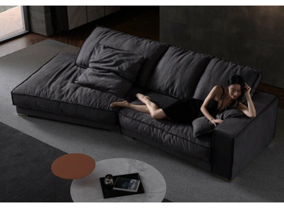 Design a forma di L Moderno Divano di lusso Nuovo Divano angolare Divani Tessuto Letto Funzione
