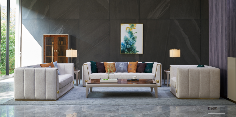 Divano componibile 3 + 2 + 1 posti Classico arredamento da soggiorno, divani decorativi, divani.