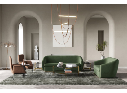 Divano 3 posti + 3 posti Set di divani verdi in pelle divani divani imbottiti