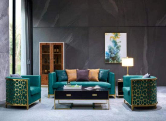 Sofà composto da 3 pezzi tessuto con sedili in tessuto divani divani in tessuto mobili di lusso imbottiti.