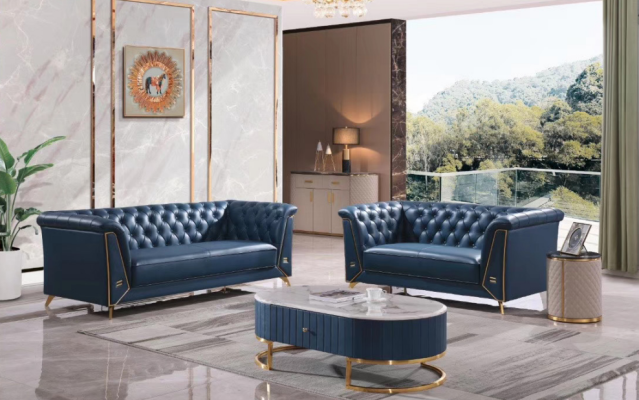Chesterfield di lusso set di divani 3+2 posti tavolino soggiorno mobili divano