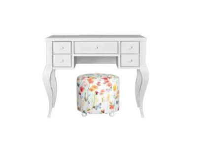 Set da toeletta sgabello cameretta mobili per bambini moderni in legno di lusso.   Set da toeletta con sgabello, mobili per la camera dei bambini moderni in lussuoso legno.