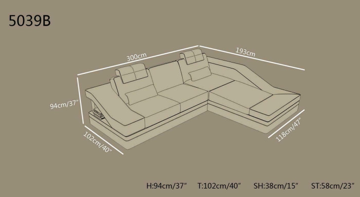 Design angoli imbottiti angolo divano XXL BigCouch divani in pelle set