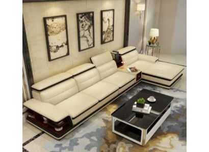 Relax Arredamento seduto Paesaggio abitativo Lusso Divano d'angolo Divano ad angolo Forma a L Imbottiture Moderne