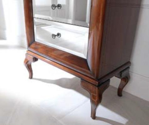 Vetrine Armadi Vetrine Legno Mobili da soggiorno di lusso Armadio Marrone Barocco Nuovo