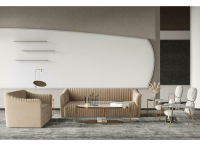 Sofà set 3+1 posti divano salotto Relax velluto seduta design divano Lounge Nuovo