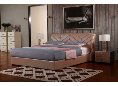Moderno design di lusso Letto XXL Stile del letto dell'hotel in pelle doppio 140 160
