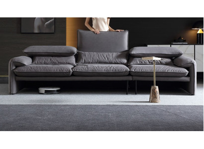 Design divani xxl Divano 4 posti Tessuto Grande Nuovo Divano soggiorno Imbottito