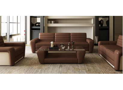 Divano in pelle Divano Divano Imbottito Sedile Divani 3+2+1 Set completo Moderno