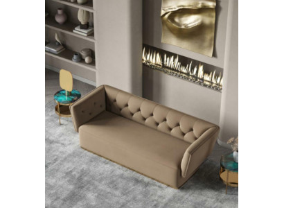 Soggiorno Relax Sedersi Design Divano Lounge Tessile Divano 3 Posti