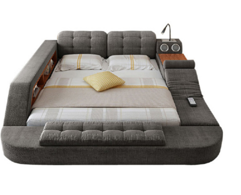 Letto design in pelle imbottita letti hotel funzione massaggi multifunzione