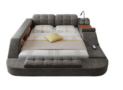 Letto design in pelle imbottita letti hotel funzione massaggi multifunzione