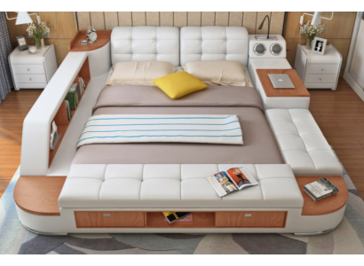 Letto multifunzionale letto matrimoniale decorativo letto matrimoniale letto imbottito camera da letto