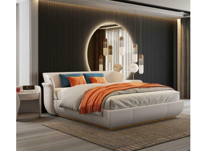 Letto matrimoniale designer Letti matrimoniali Hotel moderni Letto matrimoniale in pelle 180x200cm