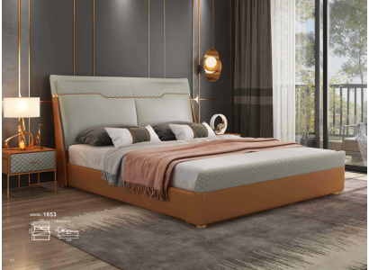 Camera da letto di lusso Letto Imbottito Design Letti matrimoniali di lusso in pelle da hotel